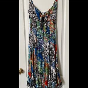 Alberto Makali Multicolor Printed Midi Dress NWOT